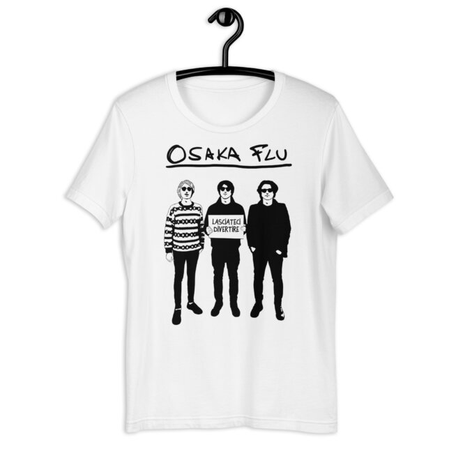 T-Shirt OSAKA FLU - "Lasciateci Divertire" Edizione Vinile Verde (Eco)